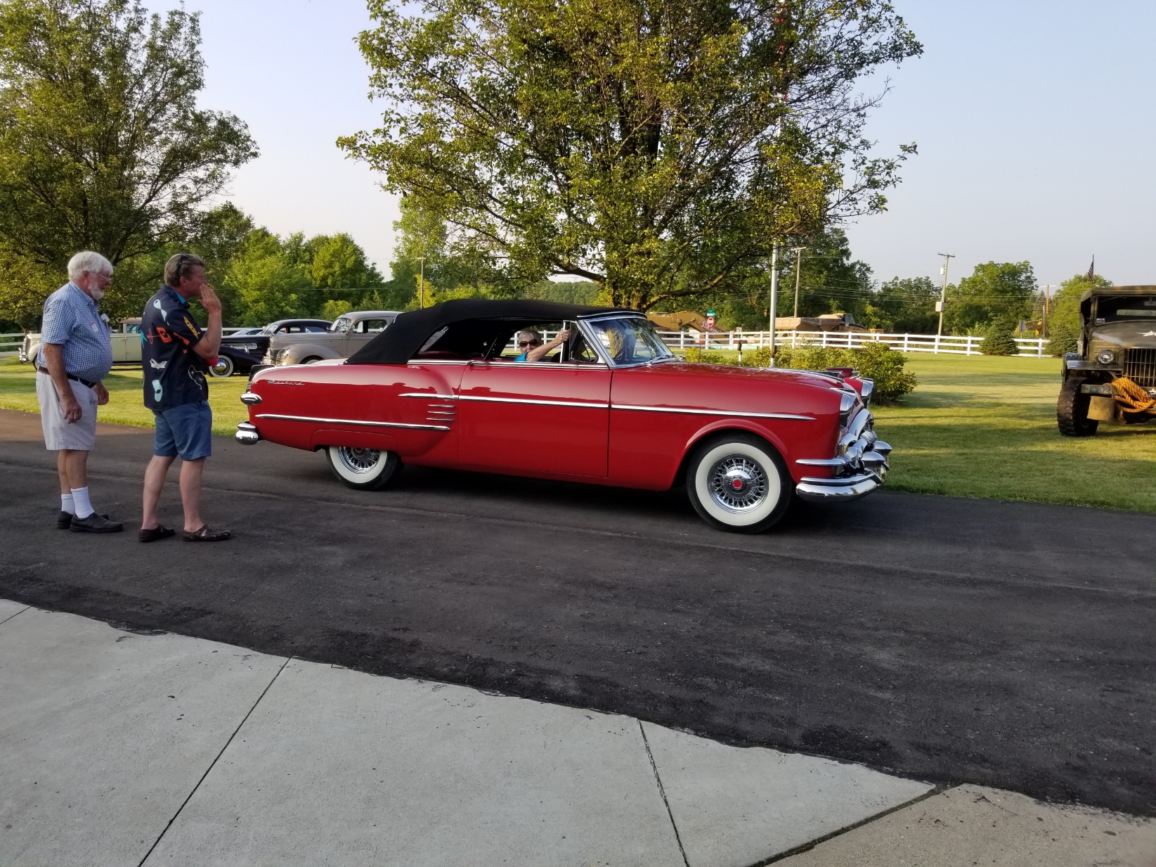 1954 Packard Convertible in Red