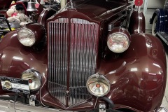 1936 Twelve 1407 Coupe Roadster in Maroon, front end view