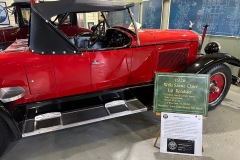 1926 Wills Ste. Claire T-6 Roadster in Red and Black, side 3/4