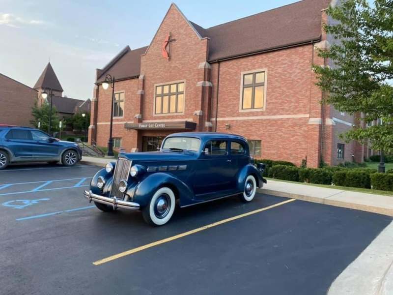 1937 Packard 120C Touring Coupe in Medium Blue
