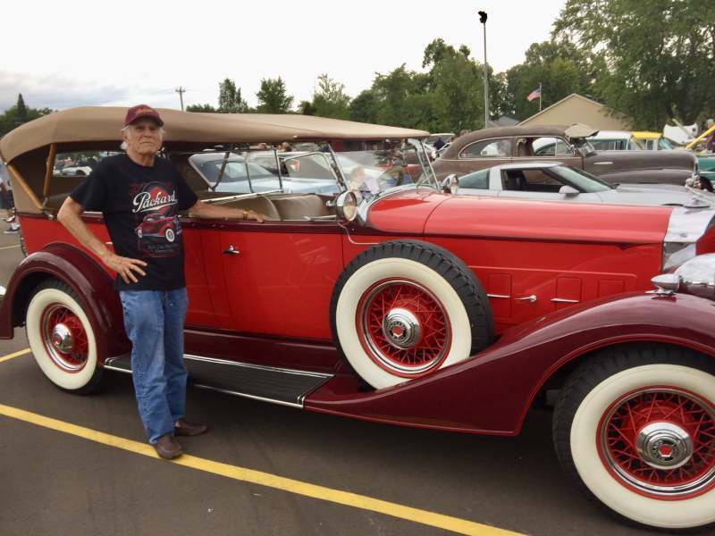 1934 Packard 7-Passenger Touring in red
