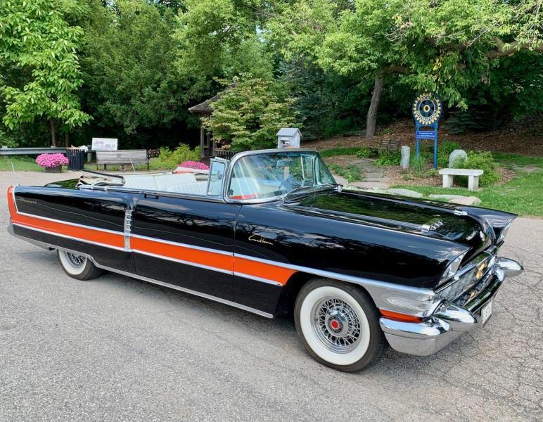 1956 Packard Caribbean Convertible in Corsican Black and Tangiers Red