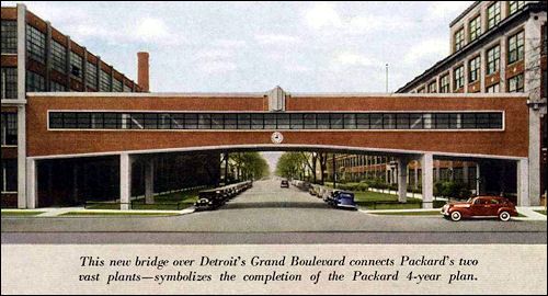 Packard Bridge at the Packard Plant in 1940